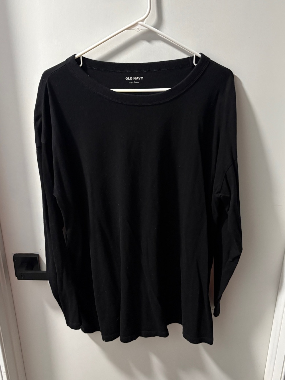 Old Navy Black Women's Long Sleeve Crew Tee